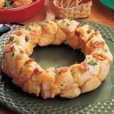 couronne de biscuit au bacon