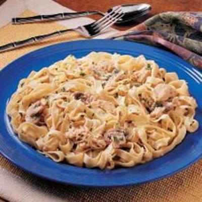 fettuccine aux champignons de poulet