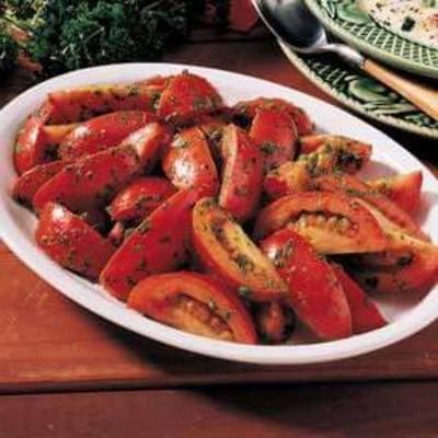tomates au pesto de persil