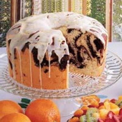 gâteau en mousseline de marbre