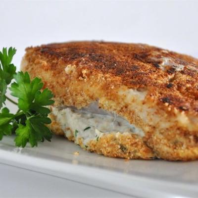 poitrines de poulet farcies de chair de crabe
