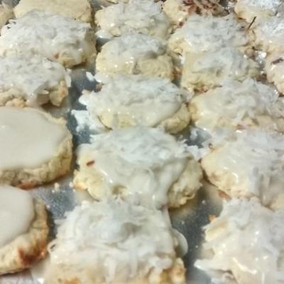 biscuits au sucre roulés à la noix de coco