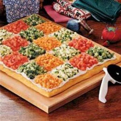 pizza végétarienne patchwork
