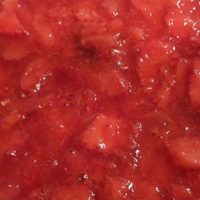 carrés crémeux aux fraises