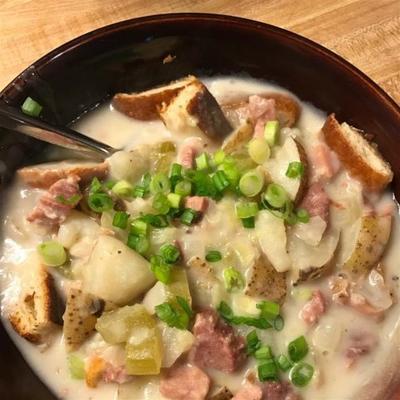 soupe d'os au jambon de pâques