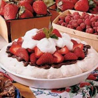 tarte aux fraises meringuée