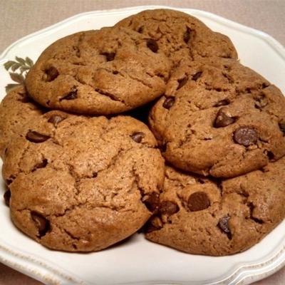 biscuits papa (biscuits au beurre d'arachide et aux pépites de chocolat sans gluten et sans grains)