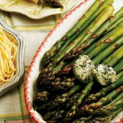 asperges au beurre d'aneth