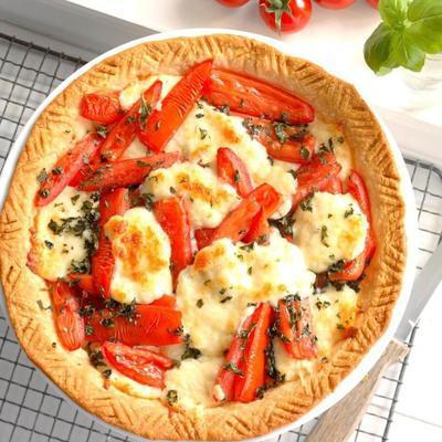 tarte aux tomates et au basilic