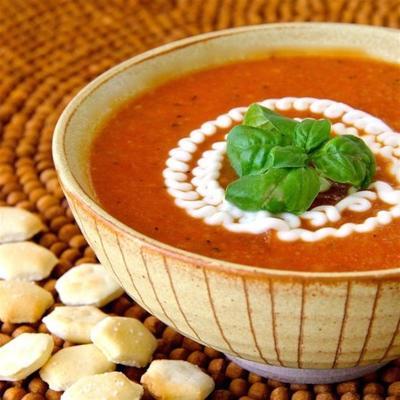soupe crémeuse aux tomates (sans crème)