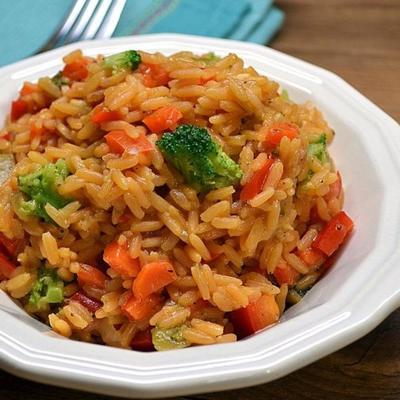 riz jaune aux légumes