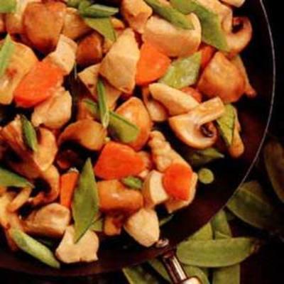 sauté de champignons au poulet