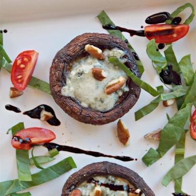 champignons portabello rôtis au fromage bleu