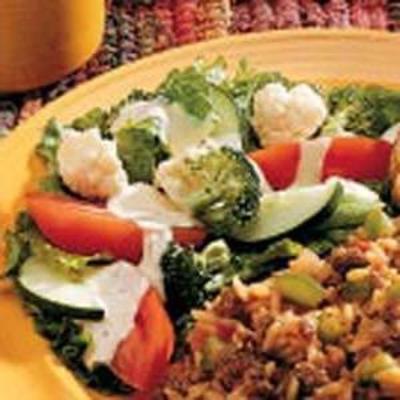 salade de légumes croustillants
