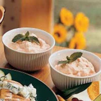 Salade de compote de pommes à la pêche