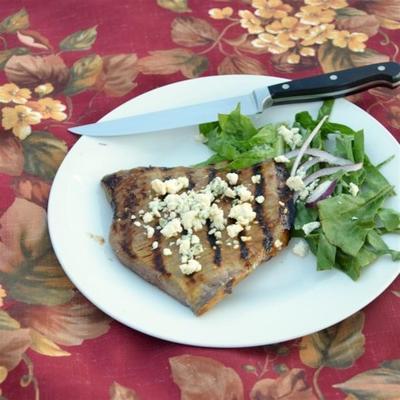 steak doux (steak de jupe mariné avec du fromage bleu)