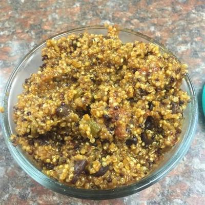 quinoa de style sud-ouest très facile (cuit dans un cuiseur à riz)
