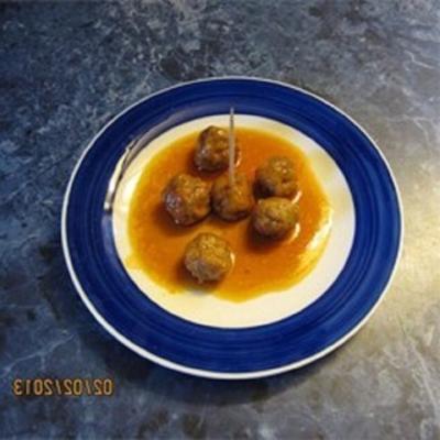 boulettes de saucisses sucrées et épicées