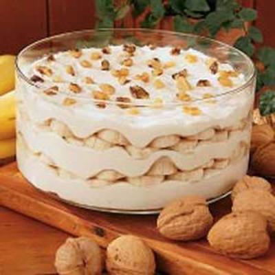 pudding à la banane en couches