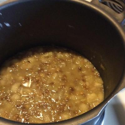 soupe aux pommes et aux lentilles