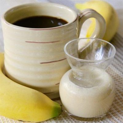 crème à café à la banane