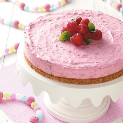 dessert crémeux aux framboises