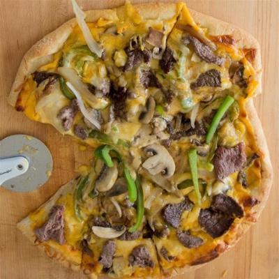 pizza au steak au fromage philly facile