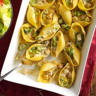 coquilles de poulet au brocoli