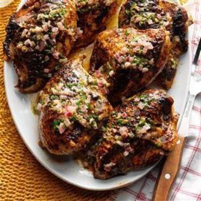 poulet grillé au beurre de citron vert