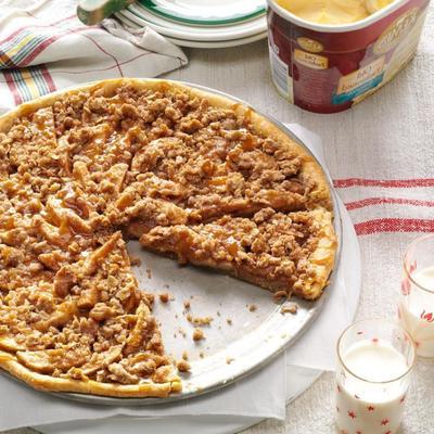 pizza croustillante aux pommes