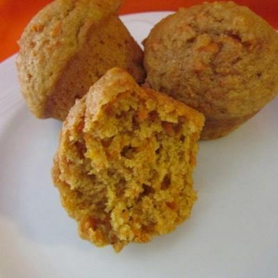 muffins méchants orange carotte de blé entier