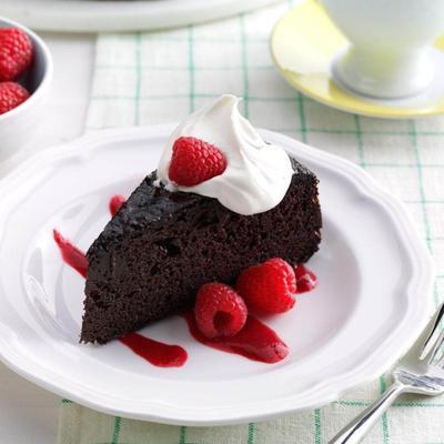 gâteau au fudge aux amandes