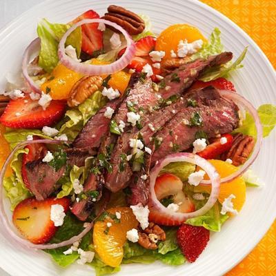 salade au steak en une fraction de seconde