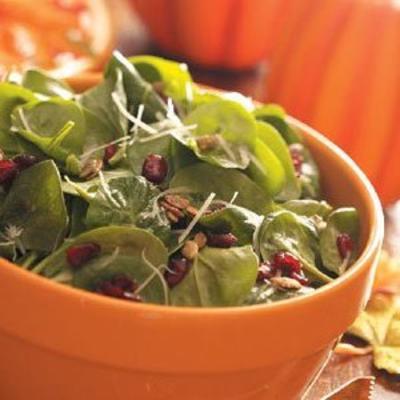 salade d'épinards aux graines de citrouille