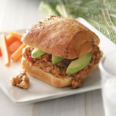 sloppy joes de dinde douce et épicée