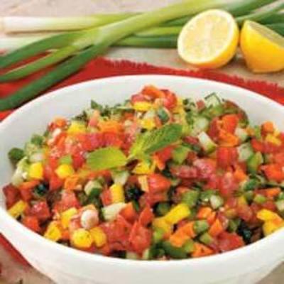 salade de tomates au poivre israélien