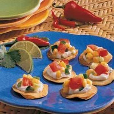 tostadas de salsa au maïs