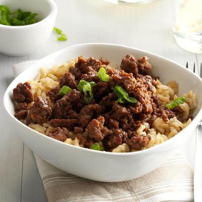 boeuf coréen et riz