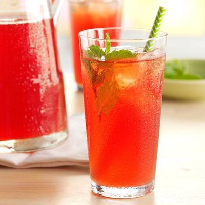 redémarrer le thé à la menthe rhubarbe