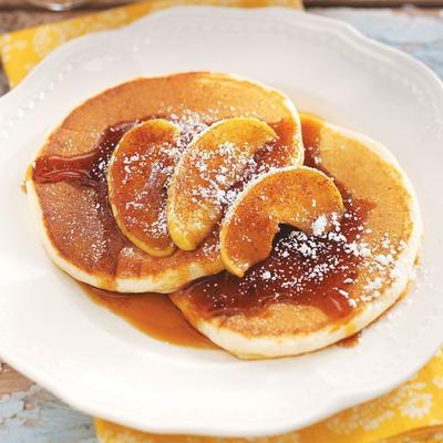 crêpes à la ricotta avec pommes grillées