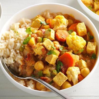 curry de chou-fleur et de tofu