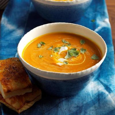 Velouté de carottes et tomates