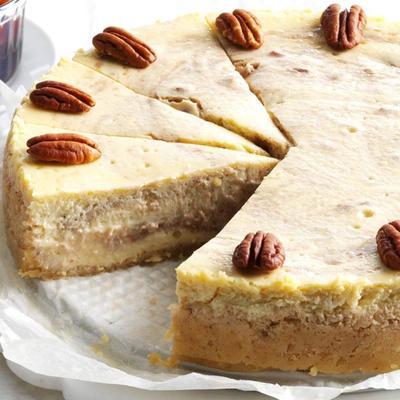 Cheesecake à la banane et aux bananes rôties au chocolat