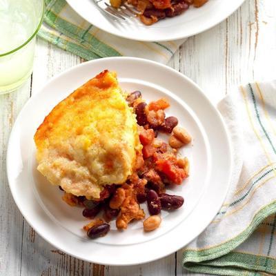 casserole de pain de maïs frijoli