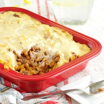 pâtes grecques et boeuf