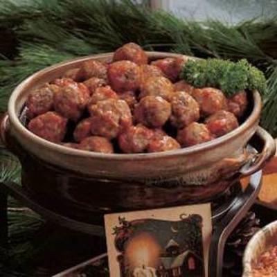 boulettes de cocktail pétillantes