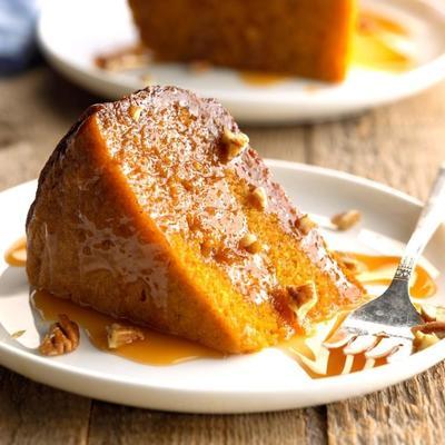 gâteau citrouille à la noix de pécan caremel