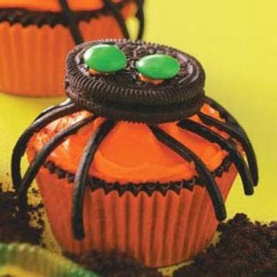 cupcakes araignées douces