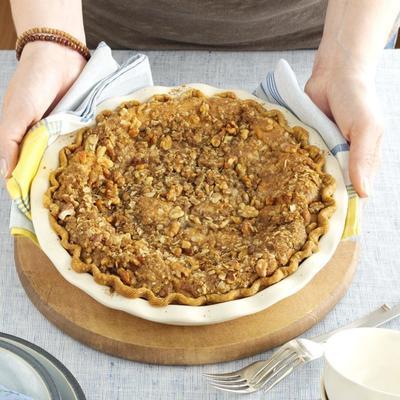 tarte à la citrouille streusel aux noix