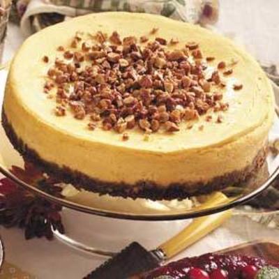 Cheesecake à la citrouille au chocolat blanc